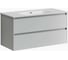 Подвесная тумба Sancos Cento 990x450x500, c двумя ящиками оснащенными доводчиками, белый глянец, арт. CN100W 1