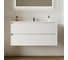 Подвесная тумба Sancos Cento 990x450x500, c двумя ящиками оснащенными доводчиками, белый глянец, арт. CN100W 2