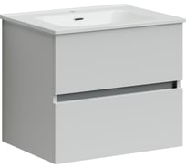 Подвесная тумба Sancos Urban 590x450x550, c двумя ящиками оснащенными доводчиками, белый глянец, арт. UR60W