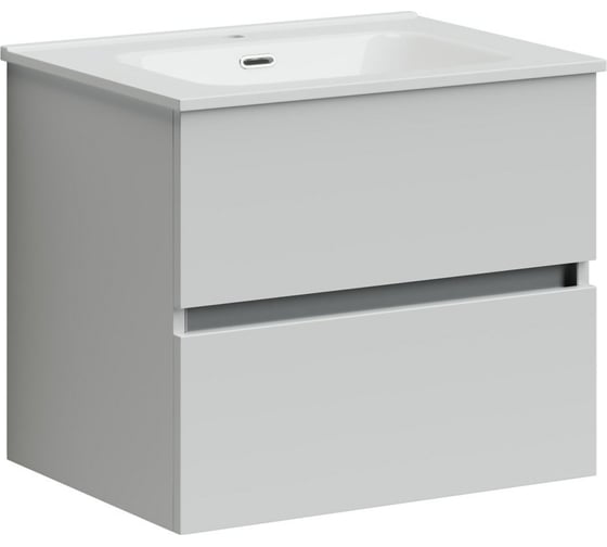Подвесная тумба Sancos Urban 590x450x550, c двумя ящиками оснащенными доводчиками, белый глянец, арт. UR60W