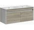 Подвесная тумба Sancos Smart 1190x450x500, 4 ящика оснащенными доводчиками, дуб бардолино/белый, арт. SM120-2E 1
