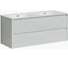 Подвесная тумба Sancos Libra 1190x450x500, c двумя ящиками оснащенными доводчиками, белый глянец, арт. LB120-2W 1