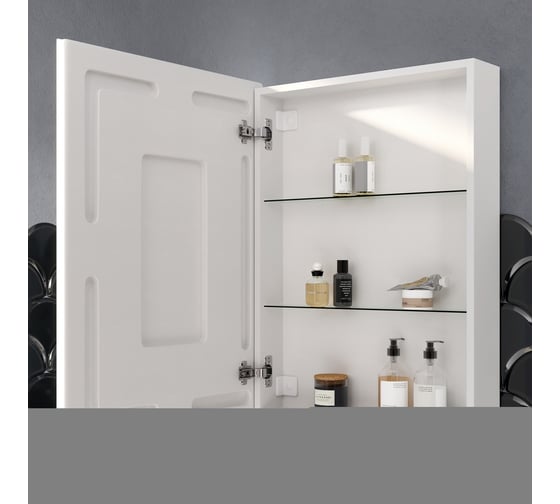 Зеркальный шкаф для ванной комнаты Sancos Cube 600x140x800 с подсветкой, арт. CU600