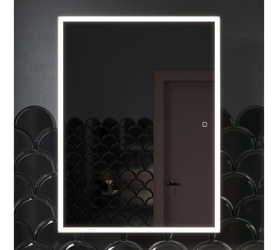 Зеркальный шкаф для ванной комнаты Sancos Cube 600x140x800 с подсветкой, арт. CU600