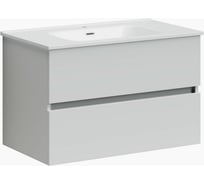 Подвесная тумба Sancos Urban 790x450x550, c двумя ящиками оснащенными доводчиками, белый глянец, арт. UR80W