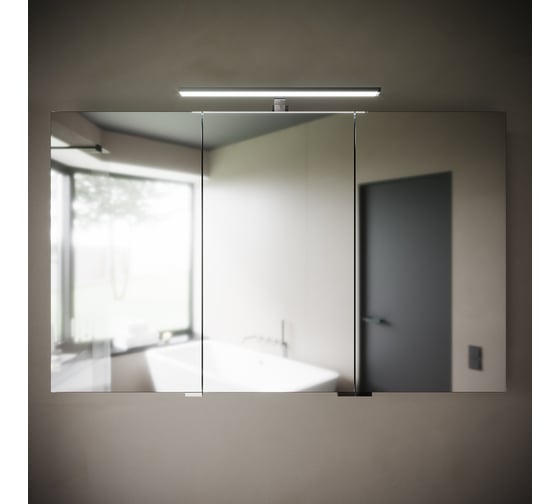 Зеркальный шкаф для ванной комнаты Sancos Hilton 1200x148x740 мм, с LED подсветкой, арт. Z1200