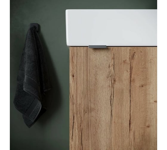 Подвесная тумба Sancos Mini 355x205x500, с распашной дверцей, внутри 1 полка, дуб галифакс натуральный, арт. MN35EGR