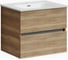 Подвесная тумба Sancos Urban 590x450x550, c двумя ящиками оснащенными доводчиками, дуб галифакс натуральный, арт. UR60EG 1