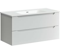 Подвесная тумба Sancos Norma 2.0 890x450x500, c двумя ящиками оснащенными доводчиками, белый глянец, арт. NR2.090W