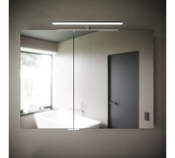 Зеркальный шкаф для ванной комнаты Sancos Hilton 1000x148x740 мм, с LED подсветкой, арт. Z1000