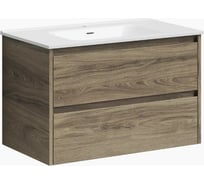 Подвесная тумба Sancos Libra 990x450x500, c двумя ящиками оснащенными доводчиками, дуб чарльстон, арт. LB100ECH