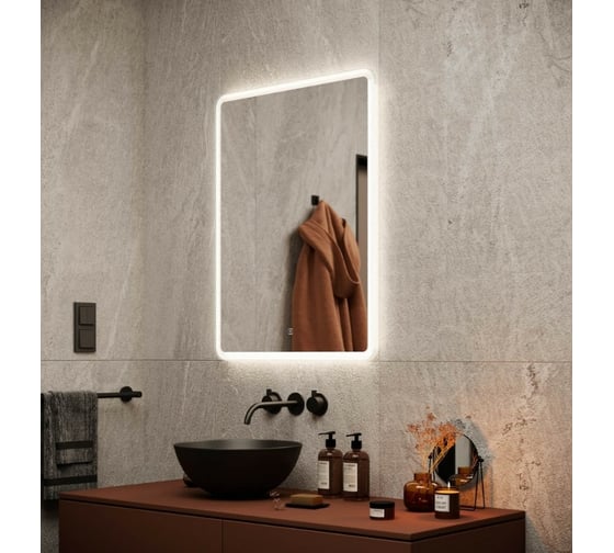 Зеркало для ванной комнаты Sancos Arcadia 600x800 с подсветкой, арт. AR600