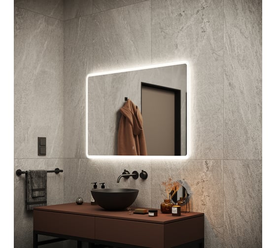 Зеркало для ванной комнаты Sancos Arcadia 800x700 с подсветкой, арт. AR800