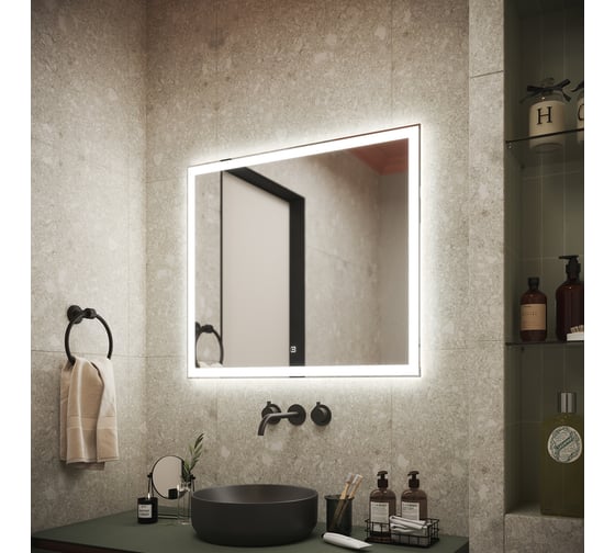 Зеркало для ванной комнаты Sancos City 800x700 c подсветкой, арт. CI800
