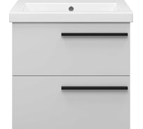 Подвесная тумба Misty Ненси - 60 2 ящ серая мат. эмаль П-Нен-09060-502Я