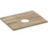 Столешница из керамогранита Cersanit WOOD Spirit 60x45x2 см, орех матовый 64187 1
