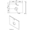 Столешница из керамогранита Cersanit WOOD Spirit 60x45x2 см, орех матовый 64187 7