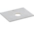 Столешница из керамогранита Cersanit STONE Balance 60x45x2 см, серый матовый 64185 1