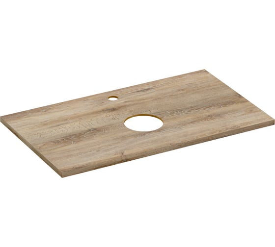 Столешница из керамогранита Cersanit WOOD Spirit 80x45x2 см, орех матовый 64188 1