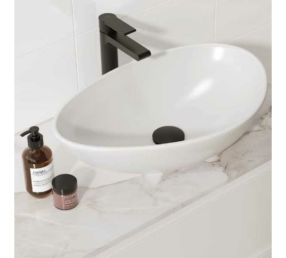 Столешница из керамогранита Cersanit STONE Life 80x45x2 см, белый сатиновый 63855