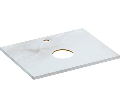 Столешница из керамогранита Cersanit STONE Aura 60x45x2 см, светло-серый сатиновый 63857