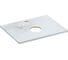 Столешница из керамогранита Cersanit STONE Aura 60x45x2 см, светло-серый сатиновый 63857 1