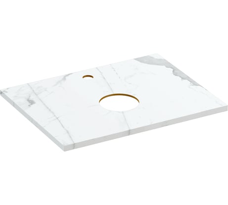 Столешница из керамогранита Cersanit STONE Energy 60x45x2 см, белый матовый 63856