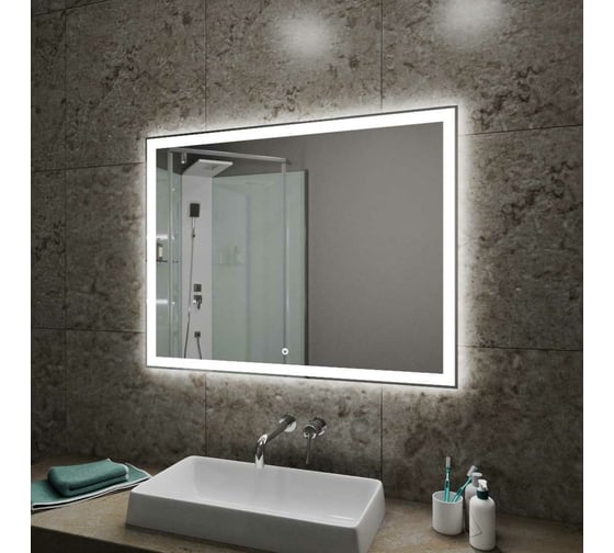 Зеркало для ванной GreenStone Alicia Led 850x700, с подсветкой, сенсорный выключатель 68501