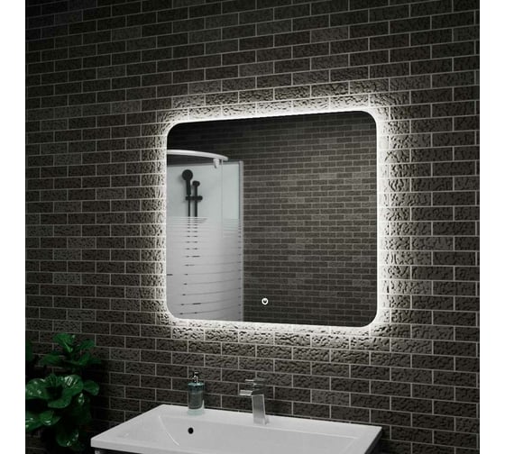 Зеркало для ванной GreenStone Oсtavio Led 750x700, с подсветкой, сенсорный выключатель 67502 1