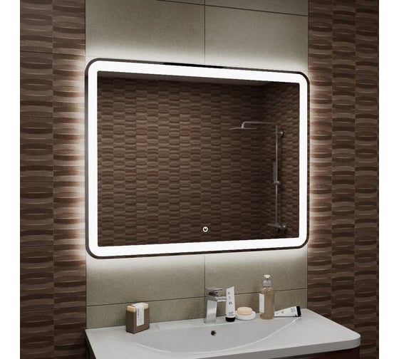 Зеркало для ванной GreenStone Valeri Led 800x700, с подогревом и подсветкой, сенсорный выключатель 68001 1