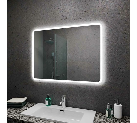 Зеркало для ванной GreenStone Demira Led 850x700, с подсветкой, сенсорный выключатель 68502