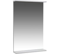 Зеркало с полкой Doratiz Бора-бора 50 белый, светлый дуб  2712.11