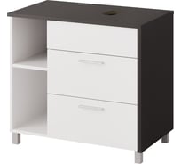 Тумба под раковину LAZURIT Белла белый графит 8012