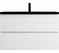 Подвесная база под раковину Art&Max с двумя выкатными ящиками, белый глянец AM-Bianchi-1000-2C-SO-BL