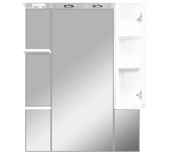 Зеркальный шкаф с подсветкой Toppus SATIN 80 белый, правый 2911.013