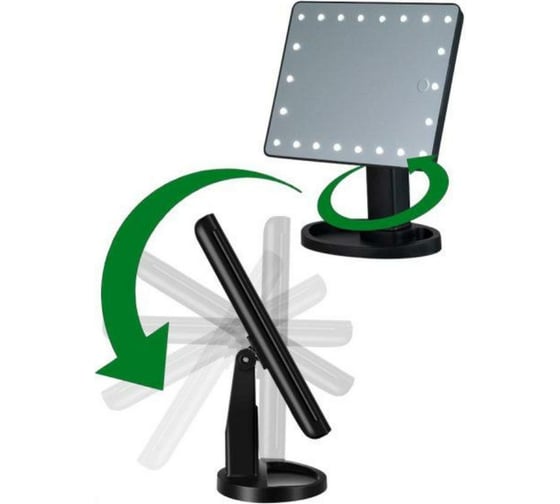Настольное косметическое зеркало для макияжа с LED подсветкой Beroma 07823829