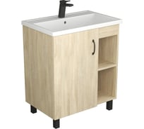 Тумба UNCORIA Дора 70 под умывальник Фостер 70 см, Дуб Сонома 57023