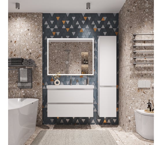 Подвесная тумба Sanstar Riana 90 Без раковины для ванной комнаты 364.1-1.5.1.