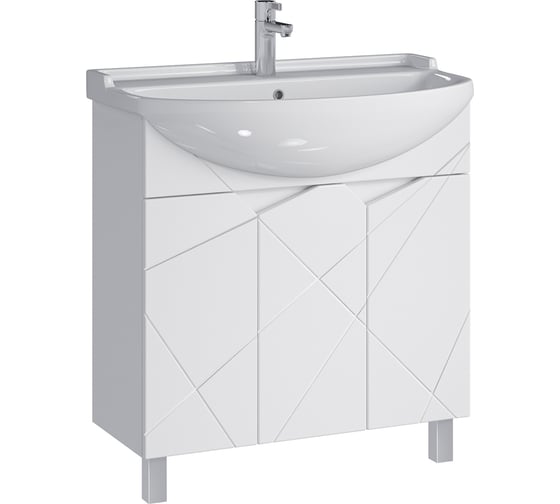 Напольная тумба Sanstar Каскад 80 Без раковины для ванной комнаты 350.1-1.4.1.