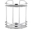 Угловая полка в ванную TEKNO-TEL 2 яруса 24x24x37 хром LM008 1