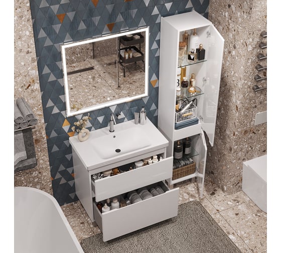 Напольная тумба Sanstar Riana 80 Без раковины для ванной комнаты 302.1-1.5.1.