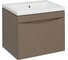 Тумба Runo Афина 60 подвесная бежевая под умывальник Moduo 60 00-00001206 1