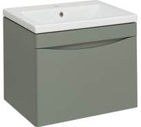 Тумба Runo Афина 60 подвесная цемент под умывальник Moduo 60 00-00001205