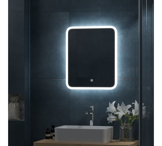 Зеркало CONTINENT "Bruno Led" 600x800 с сенсором ЗЛП163 1