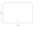 Зеркало с LED-подсветкой Toppus SATIN 80x55 см, сенсорный выключатель с функцией плавного диммирования, алюминий 2911.004 5