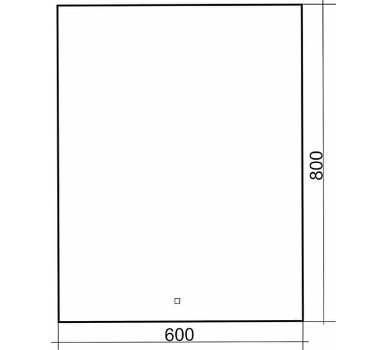 Зеркало с LED-подсветкой Toppus SILK 60x80 см, сенсорный выключатель с функцией плавного диммирования, алюминий 2911.011