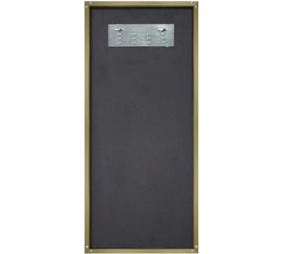 Зеркало Континент "Флоу" 450x1000 в золотом алюминиевом профиле ЗЛП604