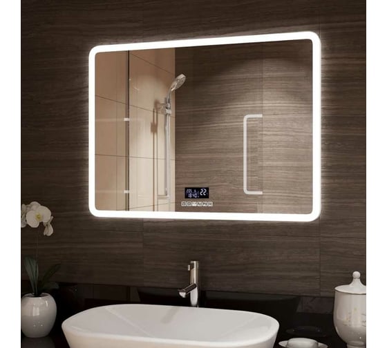 Зеркало Континент "Demure Led" 800x600 с музыкальным блоком, подогревом ЗЛП184