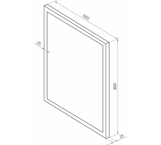 Зеркало CONTINENT "Sevilla Led" 600x800 с подсветкой ЗЛП73