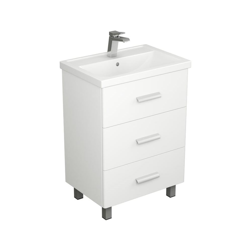 Тумба UNCORIA Гарда 60 под умывальник Фостер 60 см, белый 56058 ...